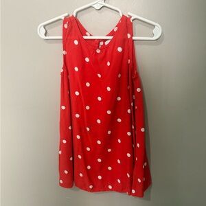 Old Navy Red Polka Dot Sleeveless Dress